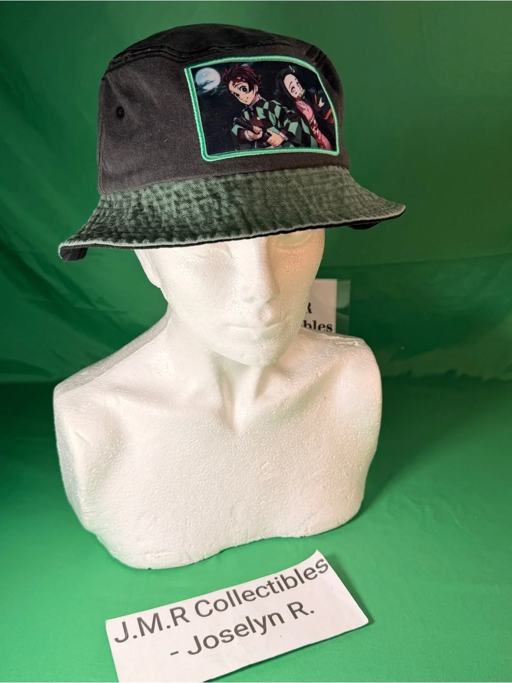 Demon Slayer Tanjiro & Nezuko Washed Bucket Hat